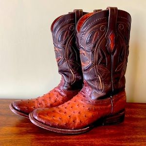 Mens ostrich quill Cuadra western boots size 12d worn twice. Like new.